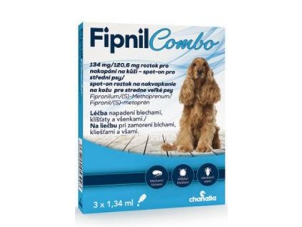 Fipnil Combo 134 120,6mg M Dog Spot on 3x1,34ml