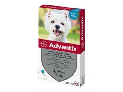 Advantix Spot On 1x1ml pro psy 4 10kg (1 pipeta)