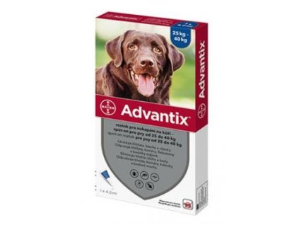 Advantix Spot On 1x4ml pro psy nad 25 40kg (1 pipeta)