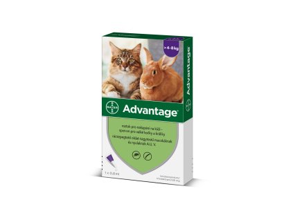 Advantage pro velké kočky a králíky 80mg 1x0,8ml