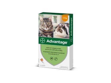 Advantage pro malé kočky a králíky 40mg 1x0,4ml