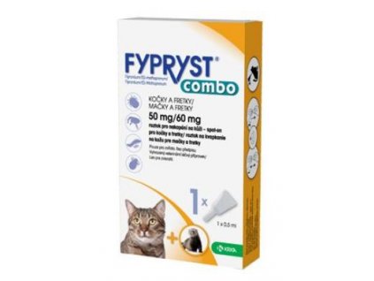 Fypryst combo spot on 50 60mg kočka a fretka 1 pip