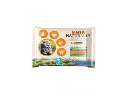 Iams Cat Senior mix masa v omáčce multipack 4x85g