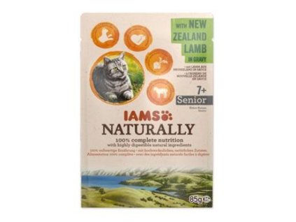 Iams Cat Senior jehněčí v omáčce kapsa 85g