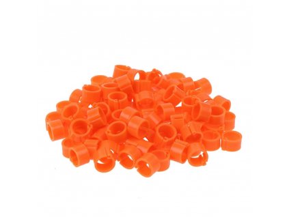 0025447 krouzky zamkove plast 16 mm oranzova