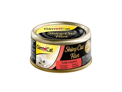 Gimcat ShinyCat konz. filet tuňák s lososem 70g