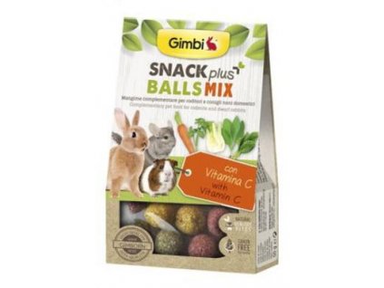 Gimbi Snack Plus kuličky MIX 50g