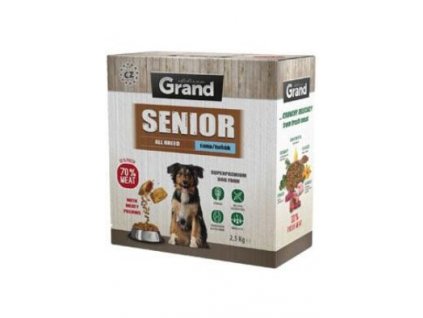 GRAND Dry Senior tuňák 2,5kg