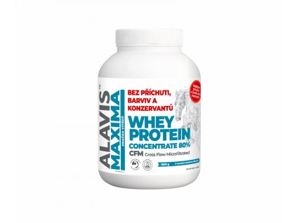 ALAVIS MAXIMA Whey Protein Concentrate 80% 1500g  + dárek Alavis Maxima Liposomální multivitamíny