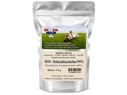 MSM Methylsulfonylmethan 99,9 % pro psy 375 g