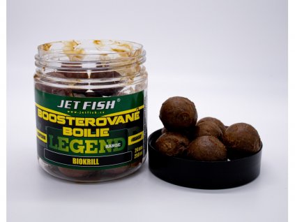 Jet Fish Legend Range Boosterované boilie BIOKRILL 24mm 250ml