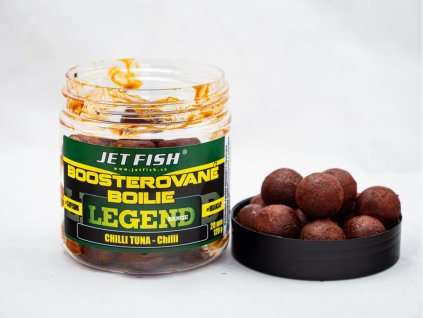 Jet Fish Legend Range Boosterované boilie CHILLI TUNA CHILLI 20mm 250ml