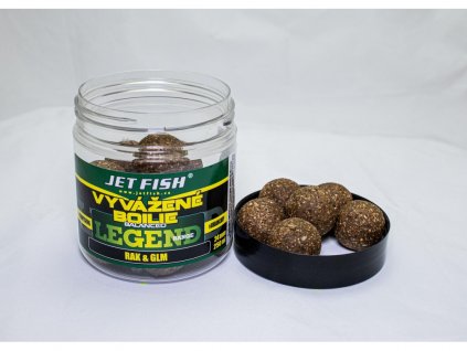 Jet Fish Legend range Vyvážené boilie RAK GLM 24mm 250ml