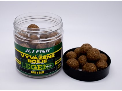 Jet Fish Legend range Vyvážené boilie RAK GLM 20mm 250ml