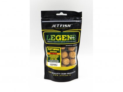 Jet Fish Legend Range Extra tvrdé boilie ŽLUTÝ IMPULS OŘECH JAVOR 24mm 250g