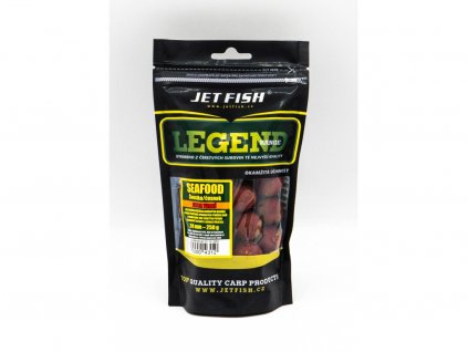 Jet Fish Legend Range Extra tvrdé boilie SEAFOOD ŠVESTKA ČESNEK 24mm 250g