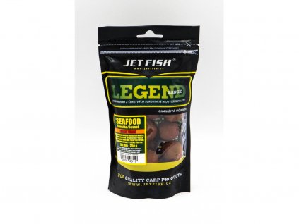 Jet Fish Legend Range Extra tvrdé boilie SEAFOOD ŠVESTKA ČESNEK 30mm 250g