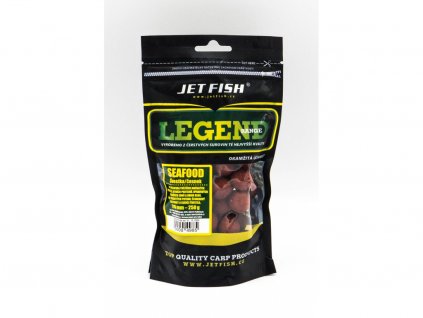 Jet Fish Legend Range boilie SEAFOOD ŠVESTKA ČESNEK 20mm 250g pro rybolov