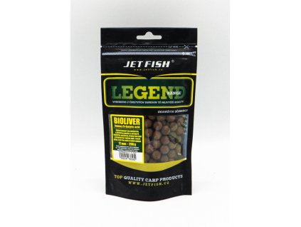 Jet Fish Legend Range boilie BIOLIVER ANANAS N-BUTYRIC 12mm 200g pro rybolov