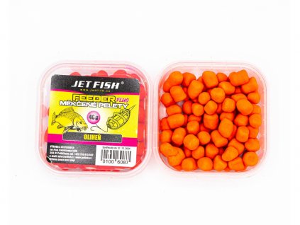 Jet Fish Měkčené pelety FLUO OLIHEŇ 40g