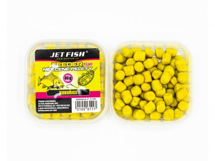 Jet Fish Měkčené pelety FLUO KUKUŘICE 40g