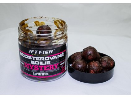 Jet Fish Mystery Boosterované boilie SUPER SPICE 24mm 250ml