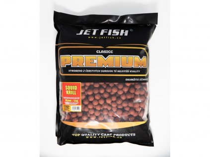 Jet Fish Premium clasicc boilie 20mm SQUID KRILL 5kg pro rybolov
