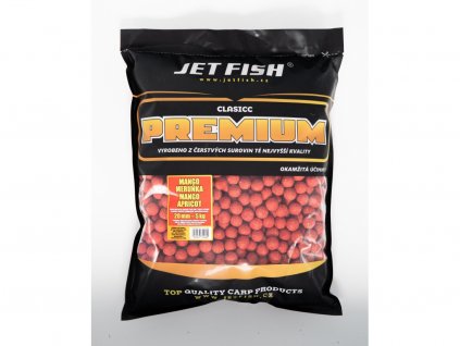 Jet Fish Premium clasicc boilie 20mm MANGO MERUŇKA 5kg pro rybolov
