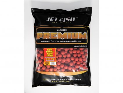 Jet Fish Premium clasicc boilie 24mm MANGO MERUŇKA 5kg pro rybolov