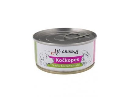 All Animals kočkopes steak z hovězího jazyka 100g