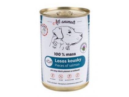 All Animals DOG losos kousky 400g