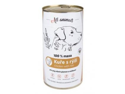 All Animals DOG kuřecí mleté s rýží 1200g