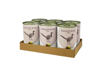 BOHEMIA MASO Bažantí ve vlastní šťávě SIX PACK 6x400g