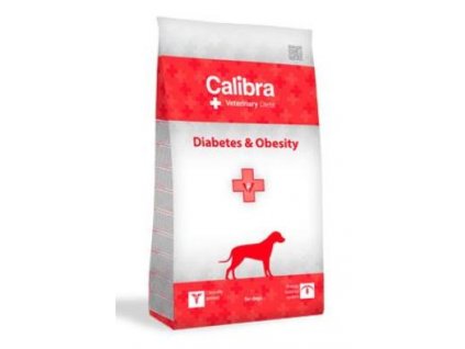 Calibra VD Dog Diabetes&Obesity 2kg Kompletní dietní krmivo pro psy pro snížení nadměrné tělesné váhy