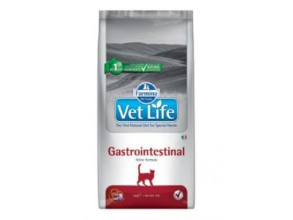 Vet Life Natural CAT Gastro Intestinal 2kg veterinární dieta suché krmivo pro kočky