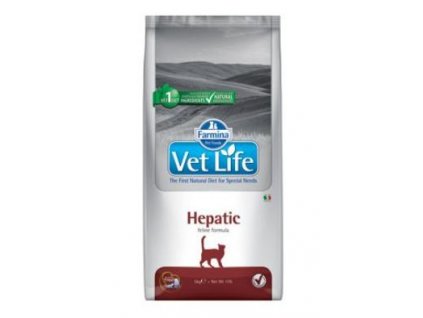 Vet Life Natural CAT Hepatic 10kg veterinární dieta suché krmivo pro kočky
