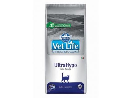 Vet Life Natural CAT Ultrahypo 2kg veterinární dieta suché krmivo pro kočky