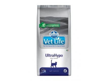 Vet Life Natural CAT Ultrahypo 10kg veterinární dieta suché krmivo pro kočky