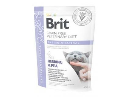 Brit VD Cat GF Gastrointestinal 400g veterinární dieta suché krmivo pro kočky