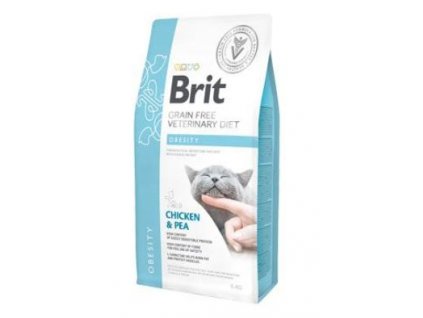 Brit VD Cat GF Obesity 5kg veterinární dieta suché krmivo pro kočky