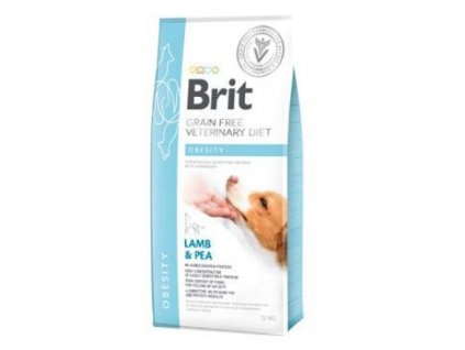 Brit VD Dog GF Obesity 12kg veterinární dieta suché krmivo pro psy granule snížení nadměrné tělesné hmotnosti