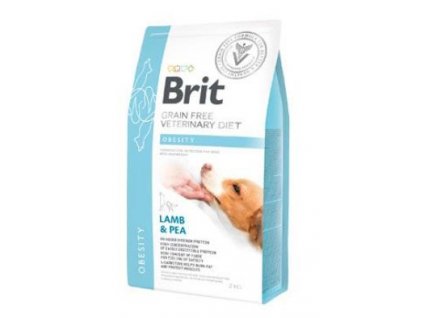 Brit VD Dog GF Obesity 2kg veterinární dieta suché krmivo pro psy granule snížení nadměrné tělesné hmotnosti