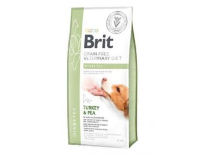Brit VD Dog GF Diabetes 12kg veterinární dieta suché krmivo pro psy granule