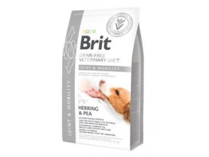 Brit VD Dog GF Mobility 2kg veterinární dieta suché krmivo pro psy granule spodpora metabolismu kloubů v případě osteoartritidy