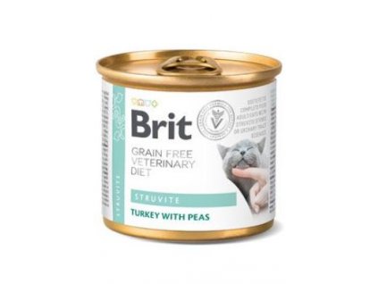 Brit VD Cat GF konzervy veterinární Struvite 200g