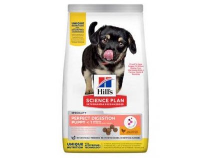 Hill's Can. SP+AB Perfect Dig Puppy M Chick&Rice 14kg