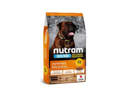 s8 nutram sound adult dog large breed pro dospele psy velkych plemen 0