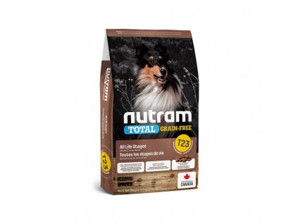 t23 nutram total grainfree turkey chicken duck dog bezobilne krmivo kruta kure kachna pro psy 0