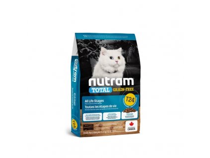 t24 nutram total grain free salmon trout cat bezobilne krmivo losos pstruh pro kocky kotata 2