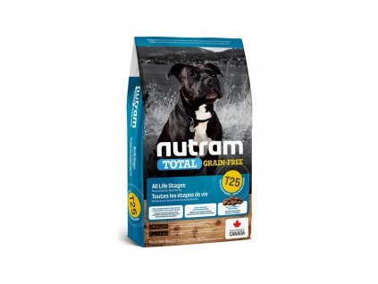 t25 nutram total grain free salmon trout dog bezobilne krmivo losos pstruh pro psy 0